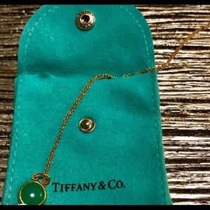 Chrysoprase Dot Charm Necklace 